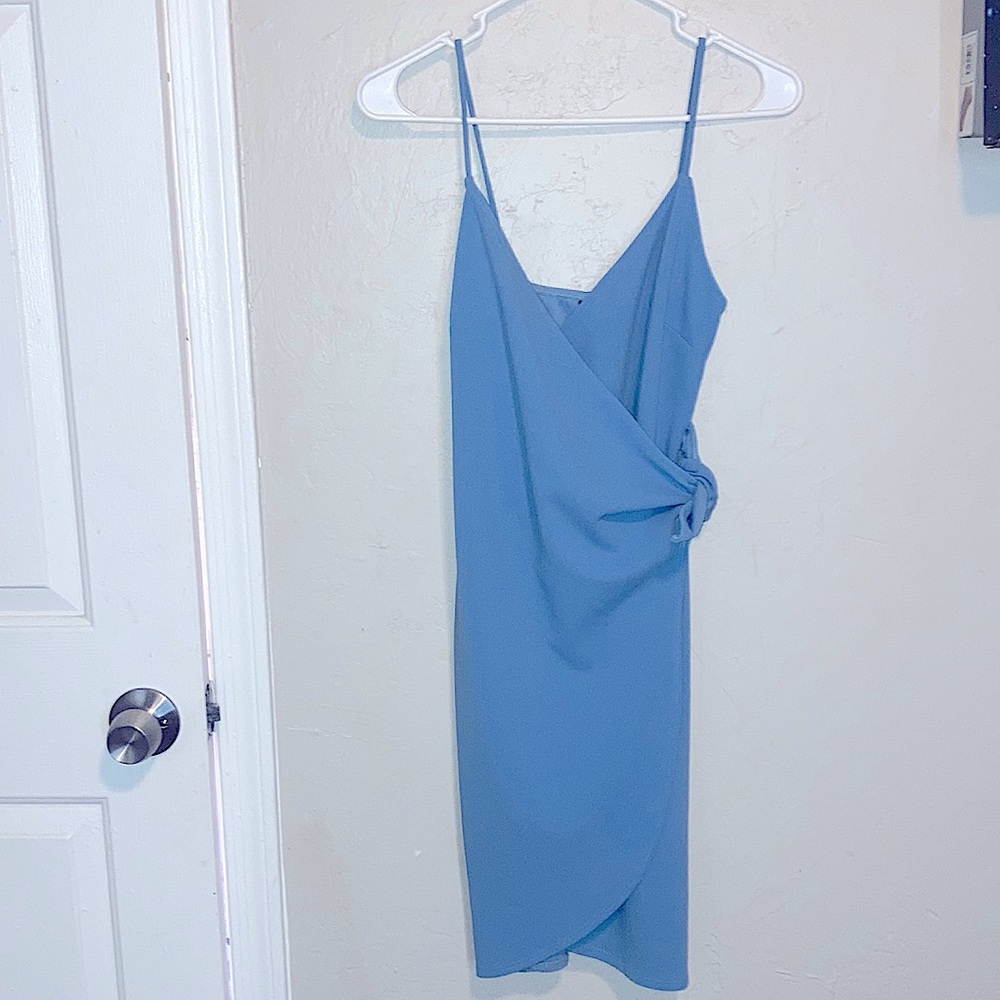Baby blue cocktail dress